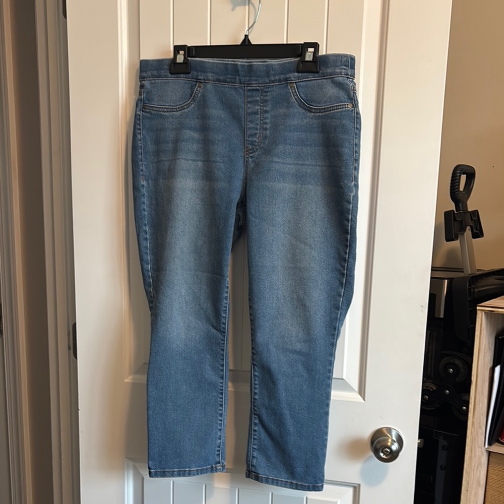 NYDJ Women's Pull On Blue Jeans. Size 14P